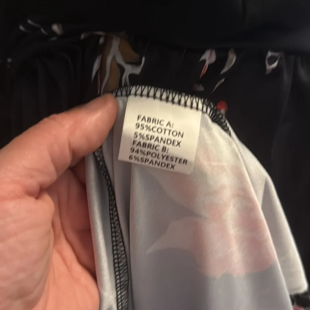 Black Floral Long Dress NWT – Resort Cruise, Beach, Maxi,  Coastal Cowgirl XL - Picture 8 of 8